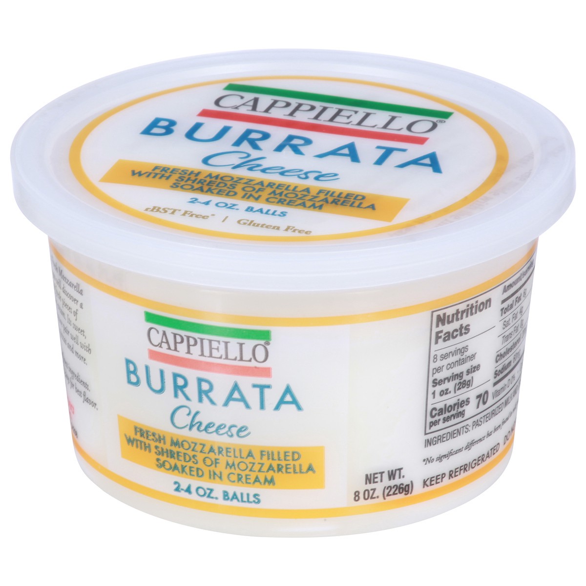 slide 8 of 9, Cappiello Burrata Cheese Balls 2 ea, 2 ct