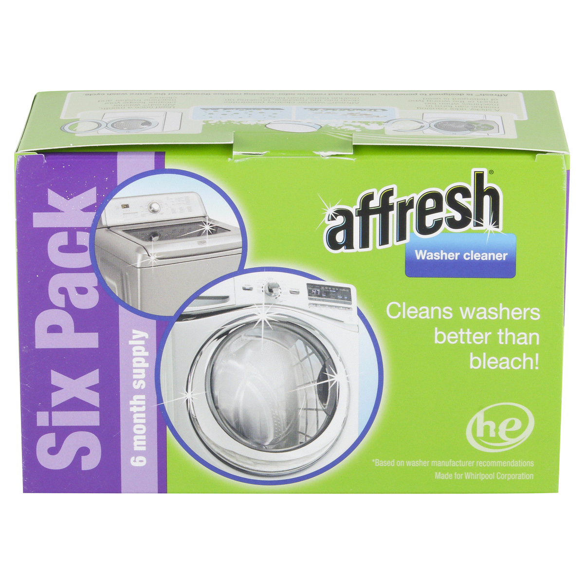 slide 6 of 6, Affresh 6-Month Supply Washing Machine Cleaner Value Pack 6 ea, 6 ct