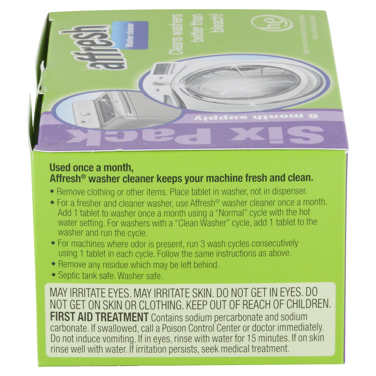 slide 2 of 6, Affresh 6-Month Supply Washing Machine Cleaner Value Pack 6 ea, 6 ct