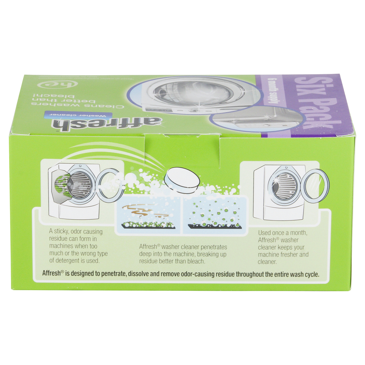 slide 5 of 6, Affresh 6-Month Supply Washing Machine Cleaner Value Pack 6 ea, 6 ct