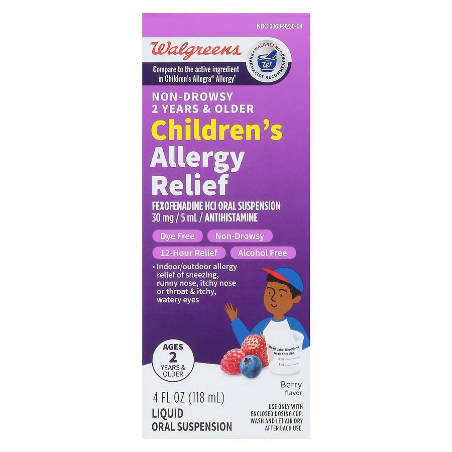 slide 3 of 5, Walgreens Wal-Fex Children's Allergy Relief Berry, 4 oz