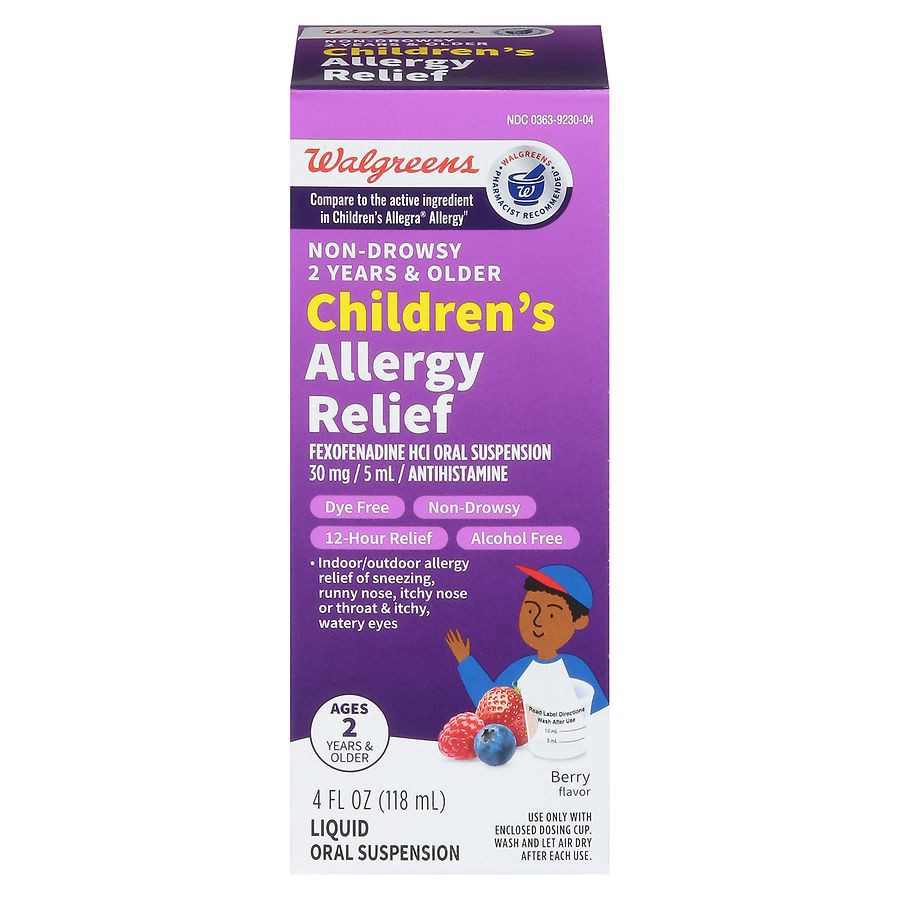 slide 1 of 5, Walgreens Wal-Fex Children's Allergy Relief Berry, 4 oz