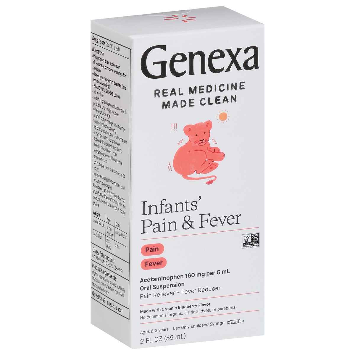 slide 3 of 13, Genexa Infants Pain & Fever, 2 fl oz