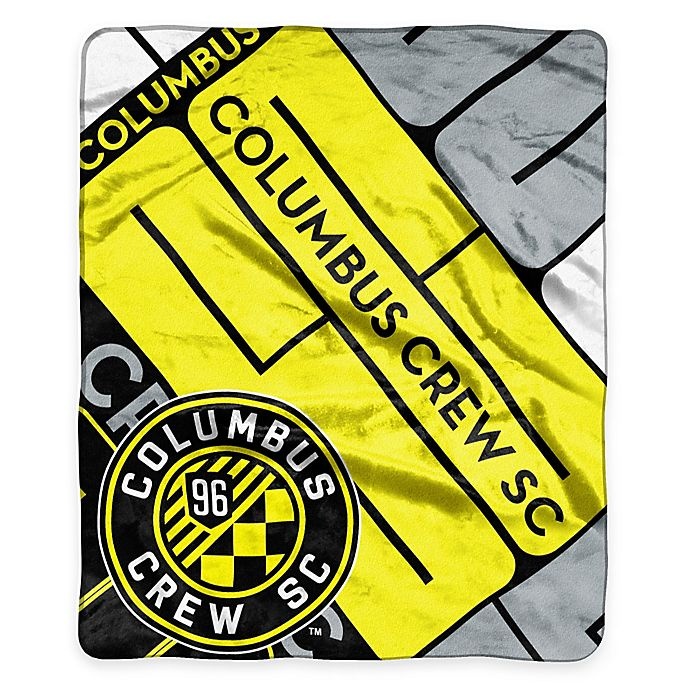 slide 1 of 1, MLS Columbus Crew Super-Plush Raschel Throw Blanket, 1 ct