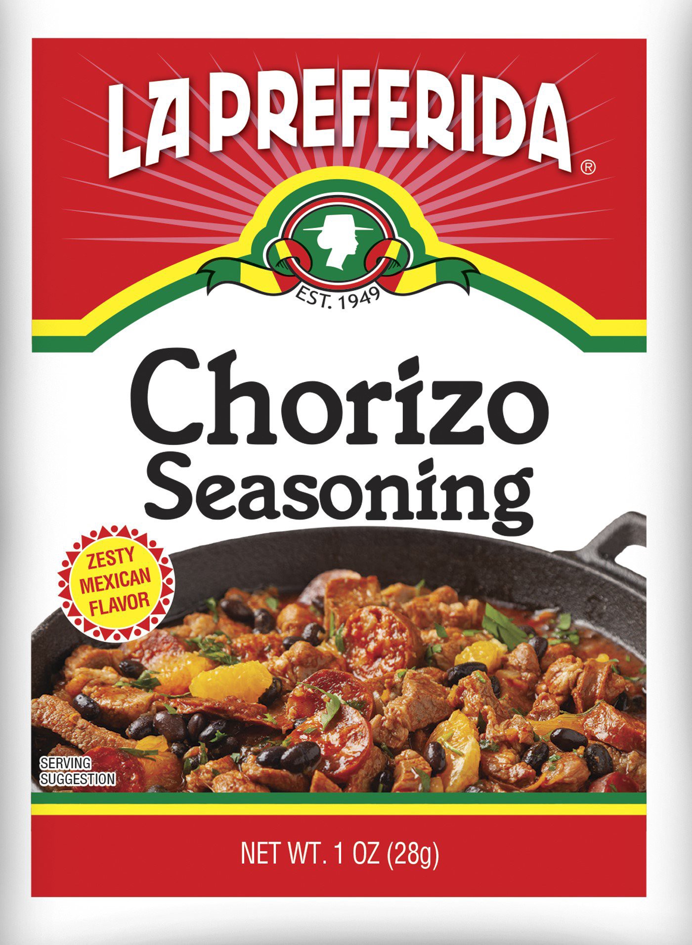 slide 1 of 1, La Preferida Chorizo Seasoning 1 oz, 1 oz