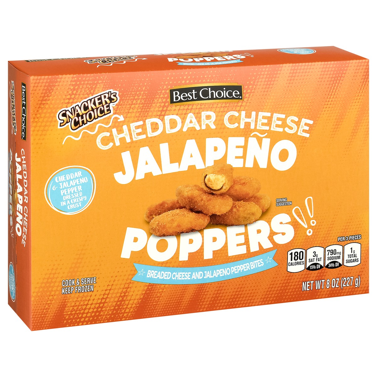 slide 8 of 14, Best Choice Snacker's Choice Cheddar Jalapeno Poppers, 8 oz