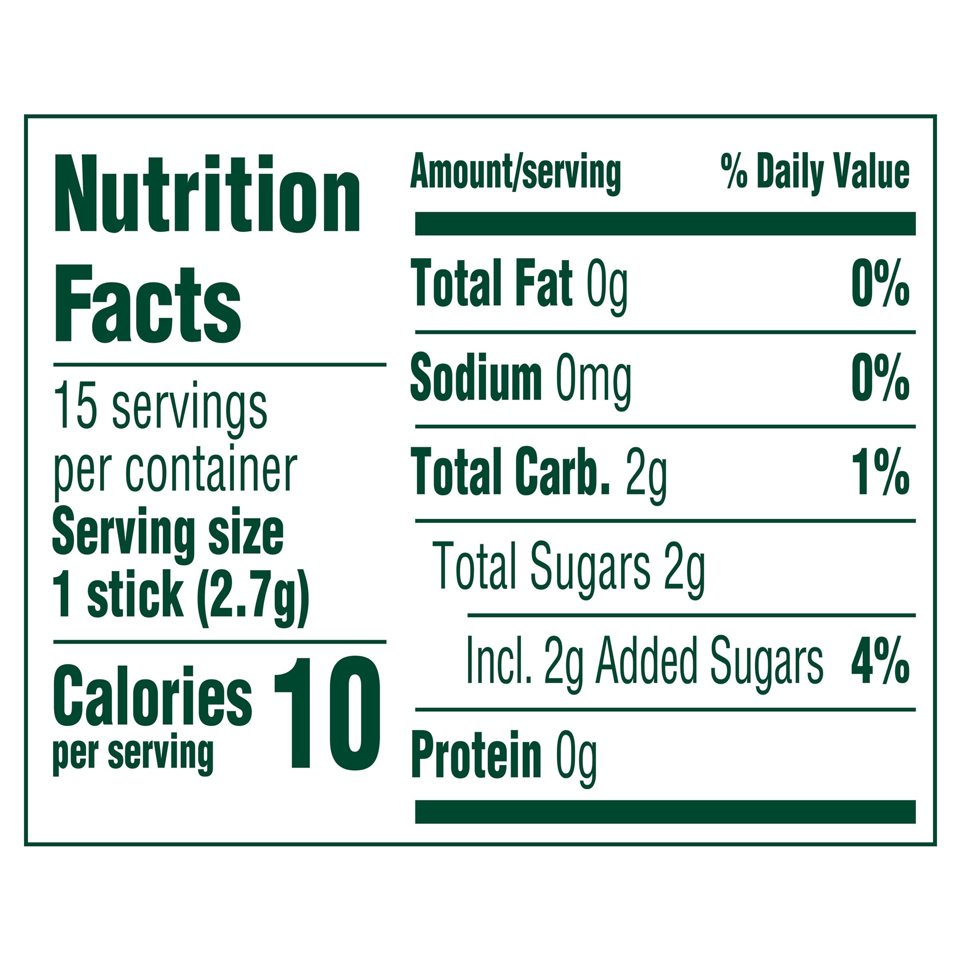 slide 6 of 6, WRIGLEY'S Spearmint Chewing Gum, Single Pack, 15 Stick, 15 ct