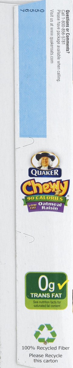 quaker chewy granola bars barcode