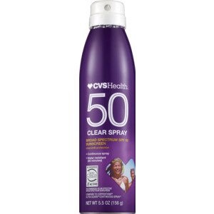slide 1 of 1, CVS Health Clear Broad Spectrum Sunscreen Spray 6 Oz, Spf 50, 6 oz