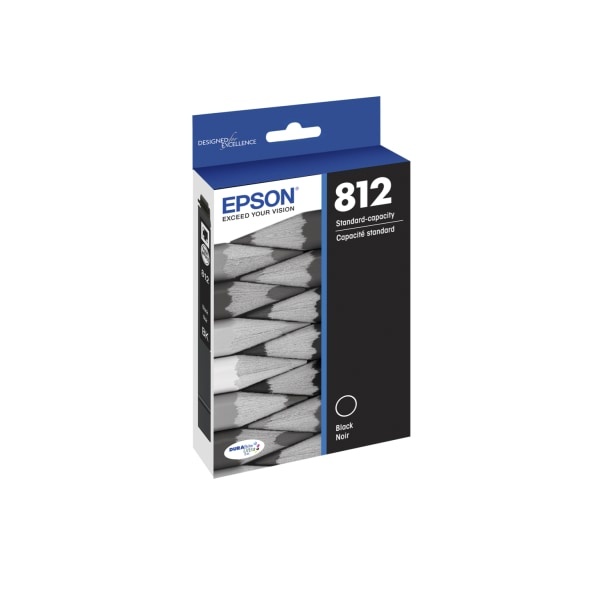 slide 1 of 1, Epson T812 - Black - Original - Ink Tank - For Workforce Pro Wf-7820, Wf-7840, 1 ct