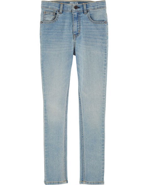slide 1 of 3, Oshkosh Kid Light Blue Wash Skinny-Leg Jeans Denim 8R, 1 ct