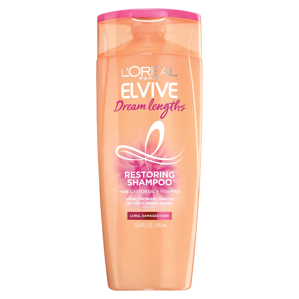 slide 1 of 1, L'Oréal Elvive Dream Lengths Restoring Shampoo For Long, Damaged Hair, 12.6 oz
