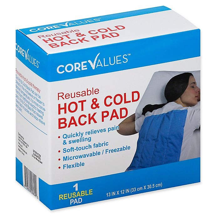 slide 1 of 1, Core Values Reusable Hot & Cold Back Pad, 1 ct