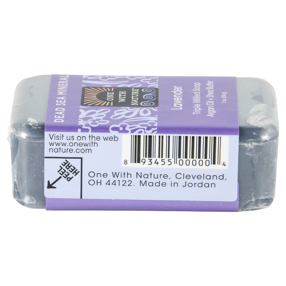 slide 3 of 4, One With Nature Dead Sea Salt Lavender Soap, 7 oz