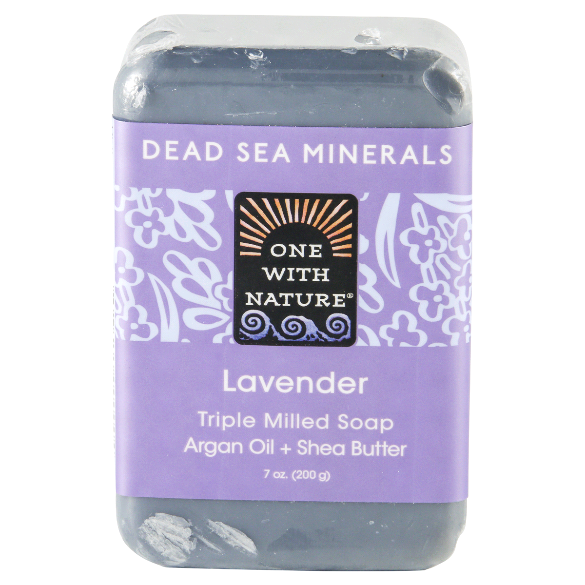 slide 4 of 4, One With Nature Dead Sea Salt Lavender Soap, 7 oz