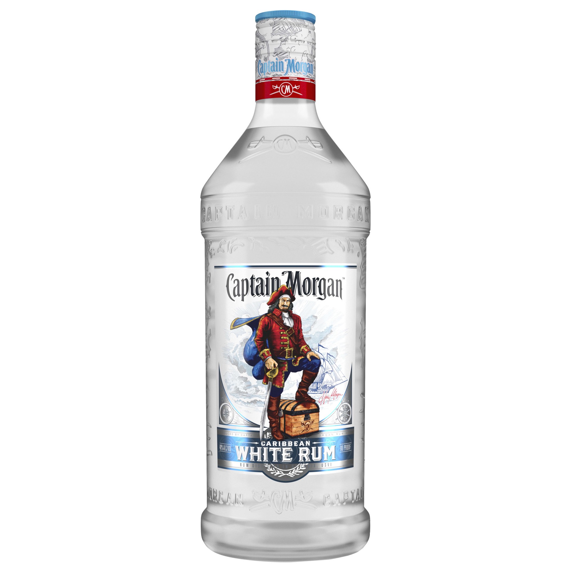 slide 1 of 8, Captain Morgan White Rum, 1.75 L PET Bottle, 1.75 liter