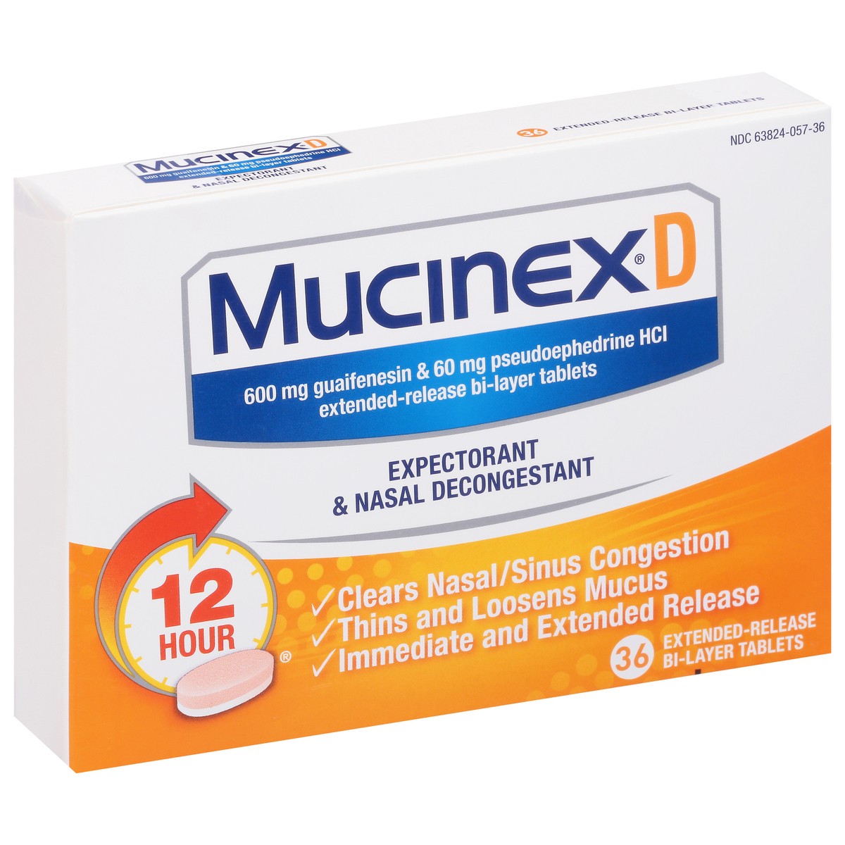 slide 3 of 9, Mucinex 2.16G Pse Nasl Decong, 36 ct