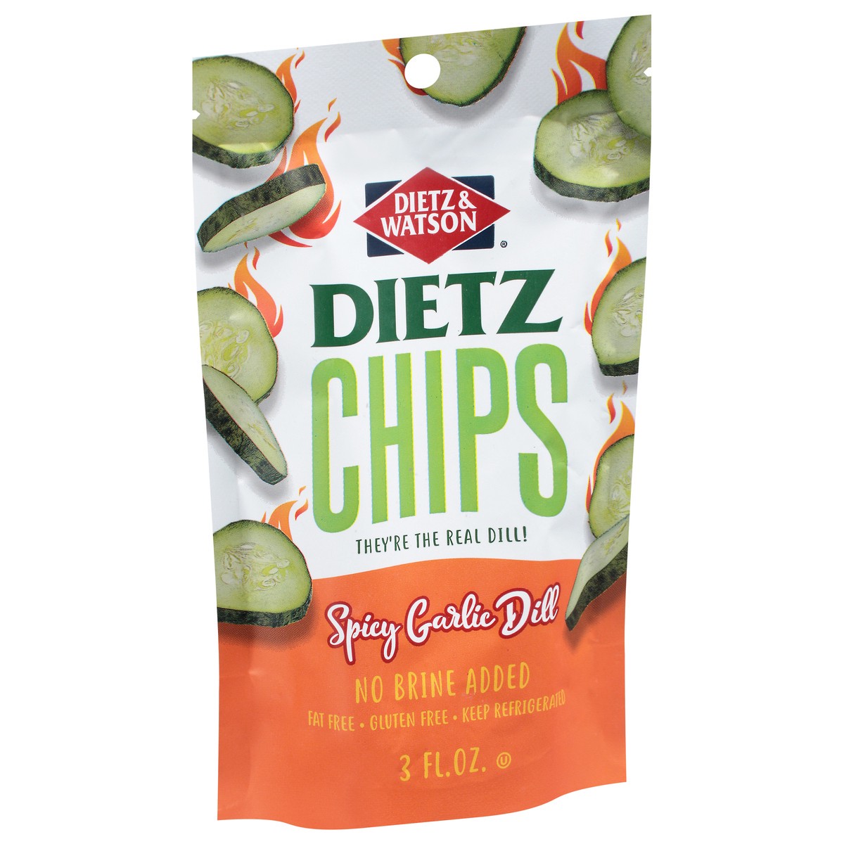 slide 9 of 9, Dietz & Watson Pickle Pouch Hot Chips - 3 Oz, 3 oz