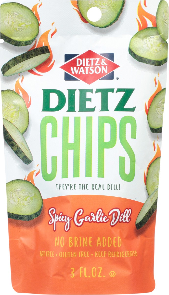 slide 4 of 9, Dietz & Watson Pickle Pouch Hot Chips - 3 Oz, 3 oz