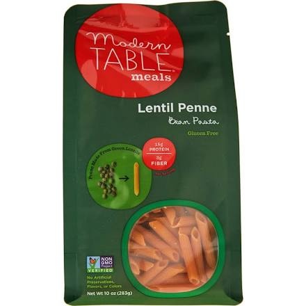 slide 1 of 1, Modern Table Bean Pasta Lentil Penne, 10 oz