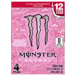 Monster Energy Ultra Strawberry Dreams 6/4/12oz