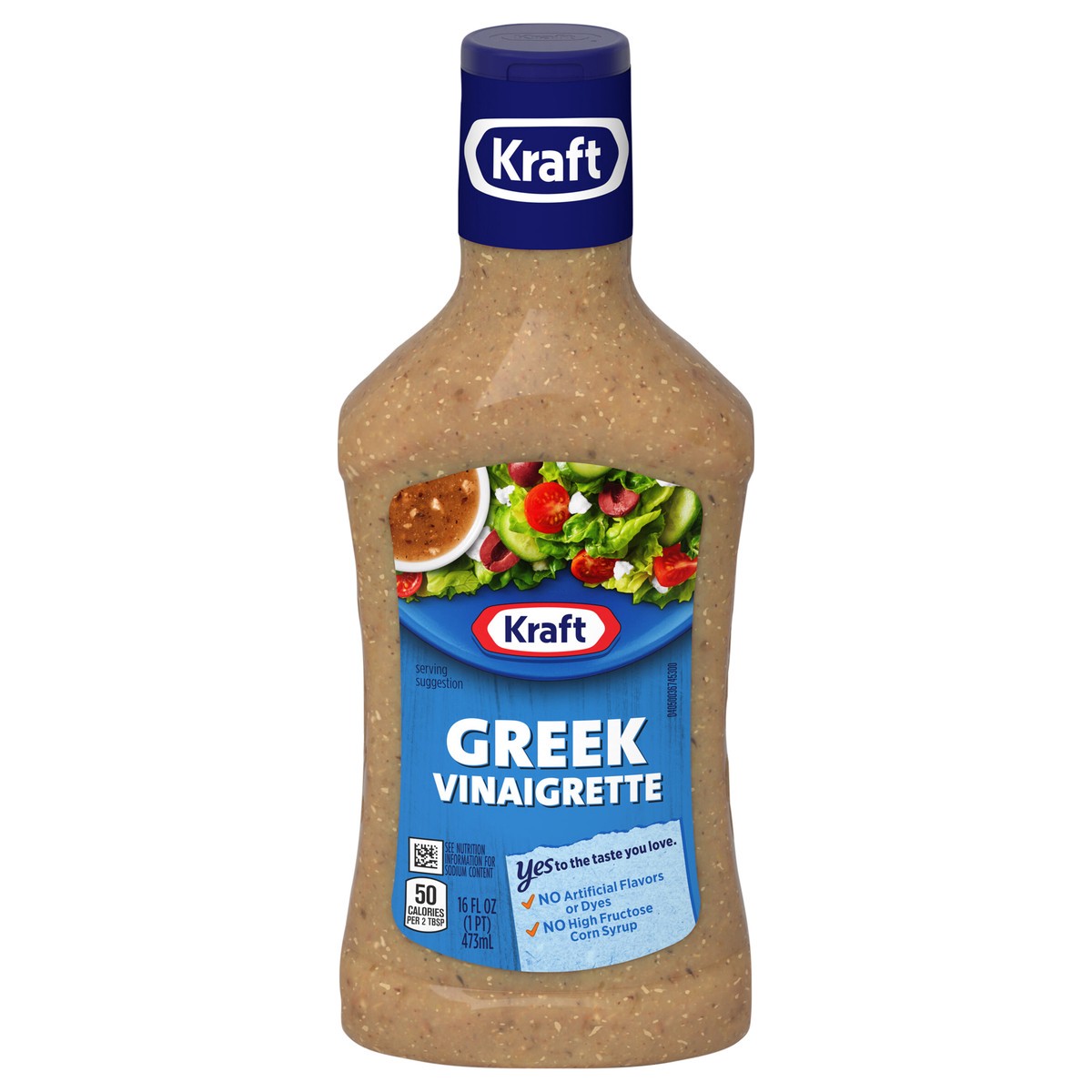 slide 1 of 5, Kraft Greek Vinaigrette, 16 fl oz Bottle, 16 fl oz