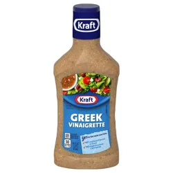 Kraft Greek Vinaigrette, 16 fl oz Bottle