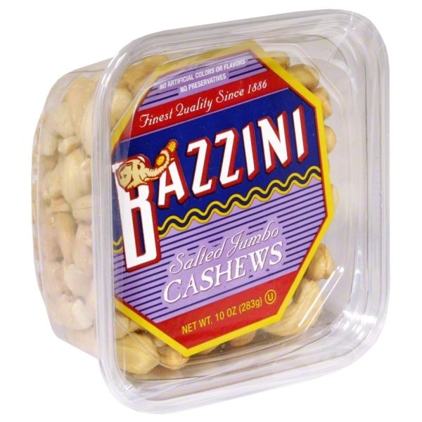 slide 1 of 1, Bazzini Jumbo Cashews Salted, 10 oz