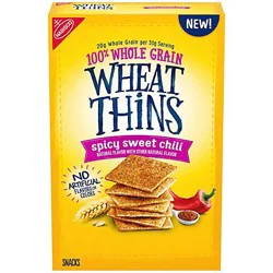 Wheat Thins Spicy Sweet Chili Snacks, Whole Grain Wheat Crackers, Snack Crackers, 8.5 oz