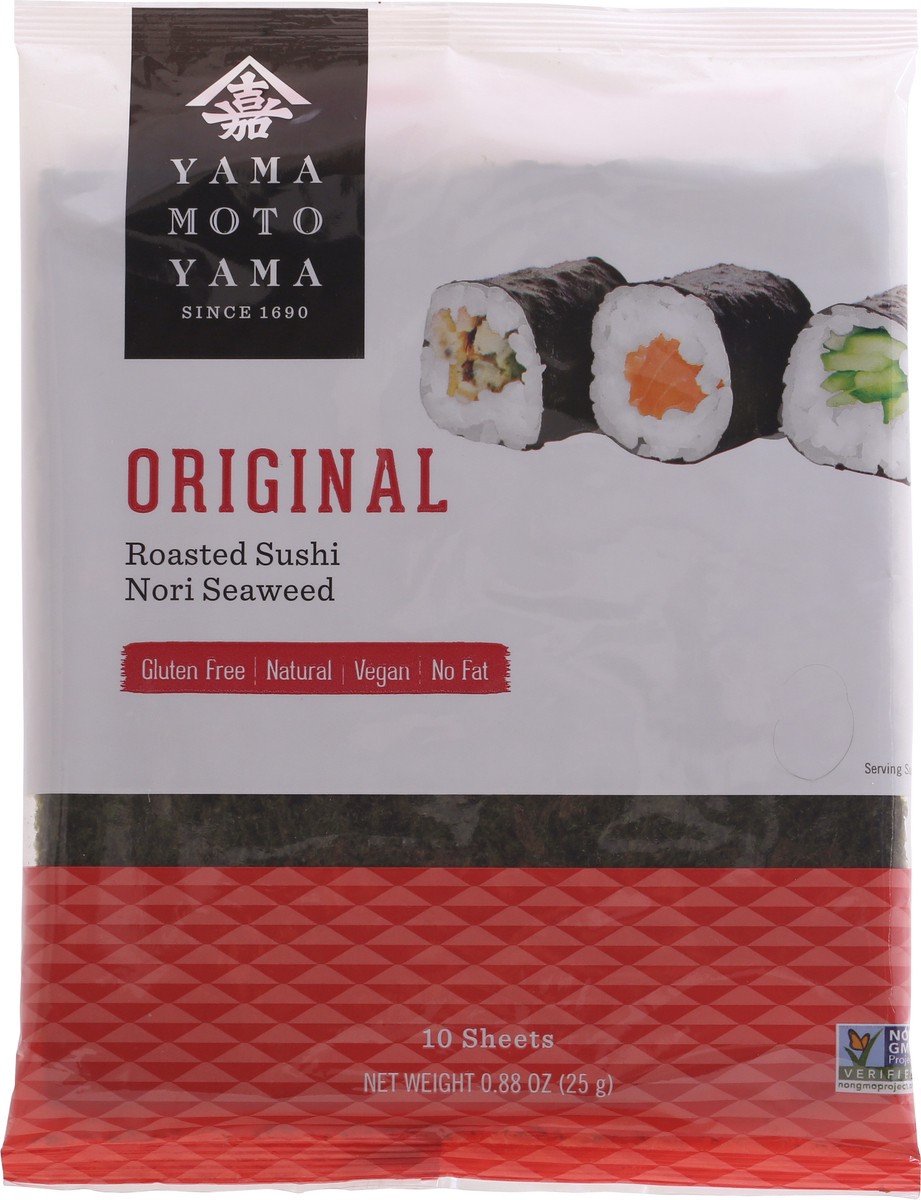 slide 6 of 9, Yamamotoyama Original Roasted Sushi Nori Seaweed 10 ea Bag, 10 ct