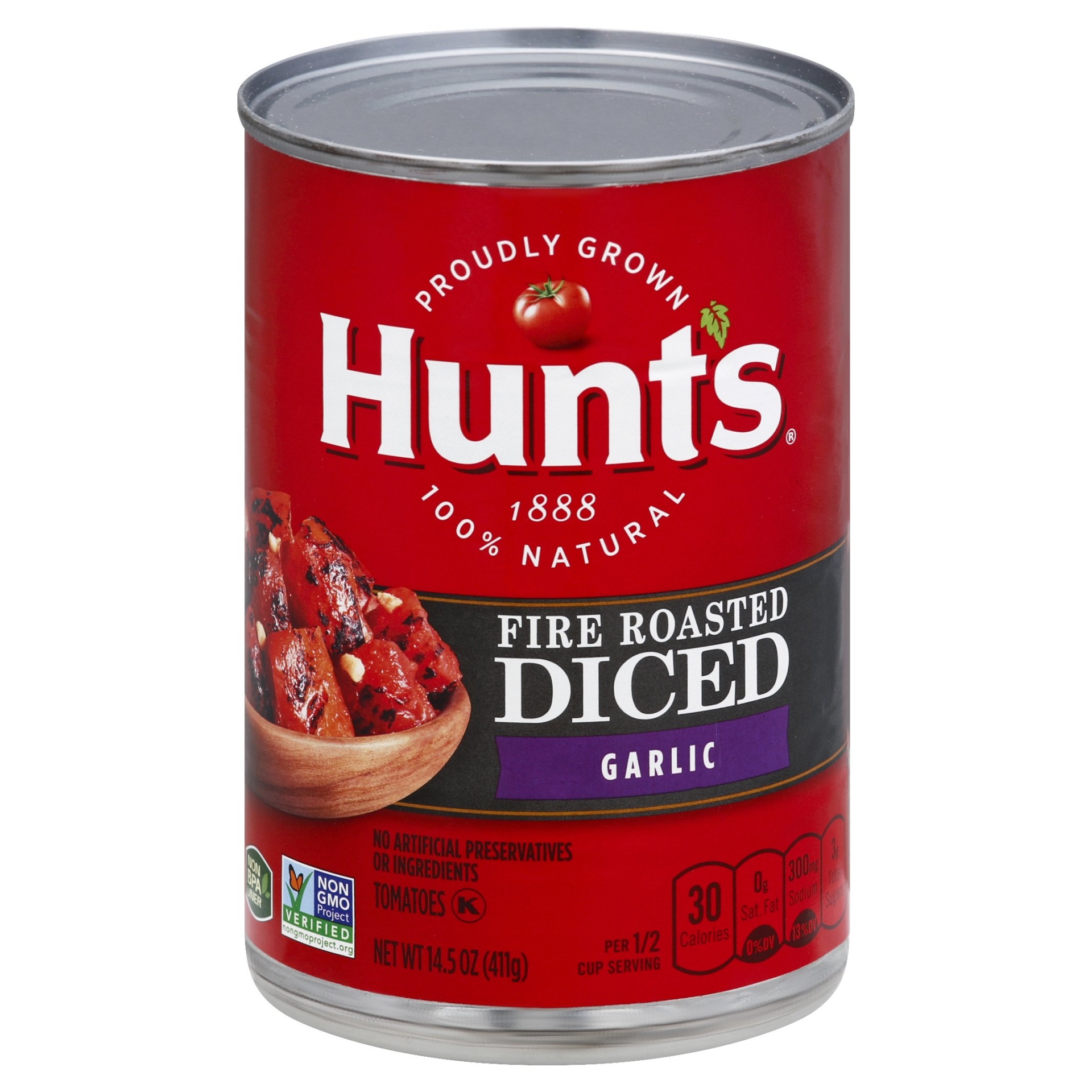 Hunt's Fire Roasted Garlic Diced Tomatoes 14.5 oz Shipt
