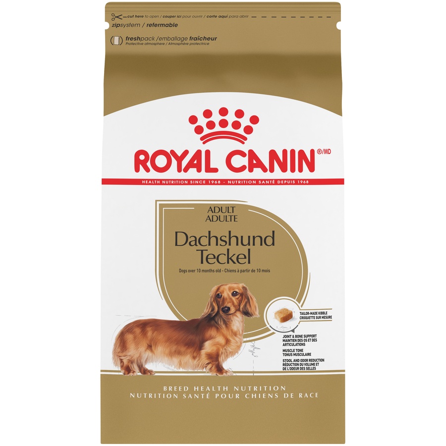 slide 1 of 1, Royal Canin Breed Health Nutrition Dachshund Adult Dry Dog Food, 10 lb