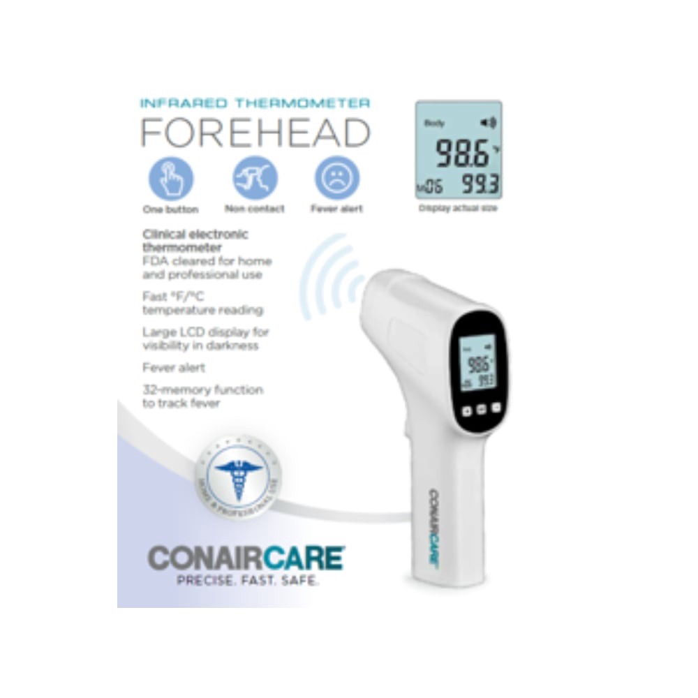 slide 1 of 1, ConairCare Infrared Forehead Thermometer 1 ea, 1 ct