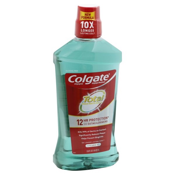 slide 1 of 10, Colgate Total Pro-Shield Mouthwash, Spearmint - 1L, 33.8 fl.oz., 33.8 fl oz