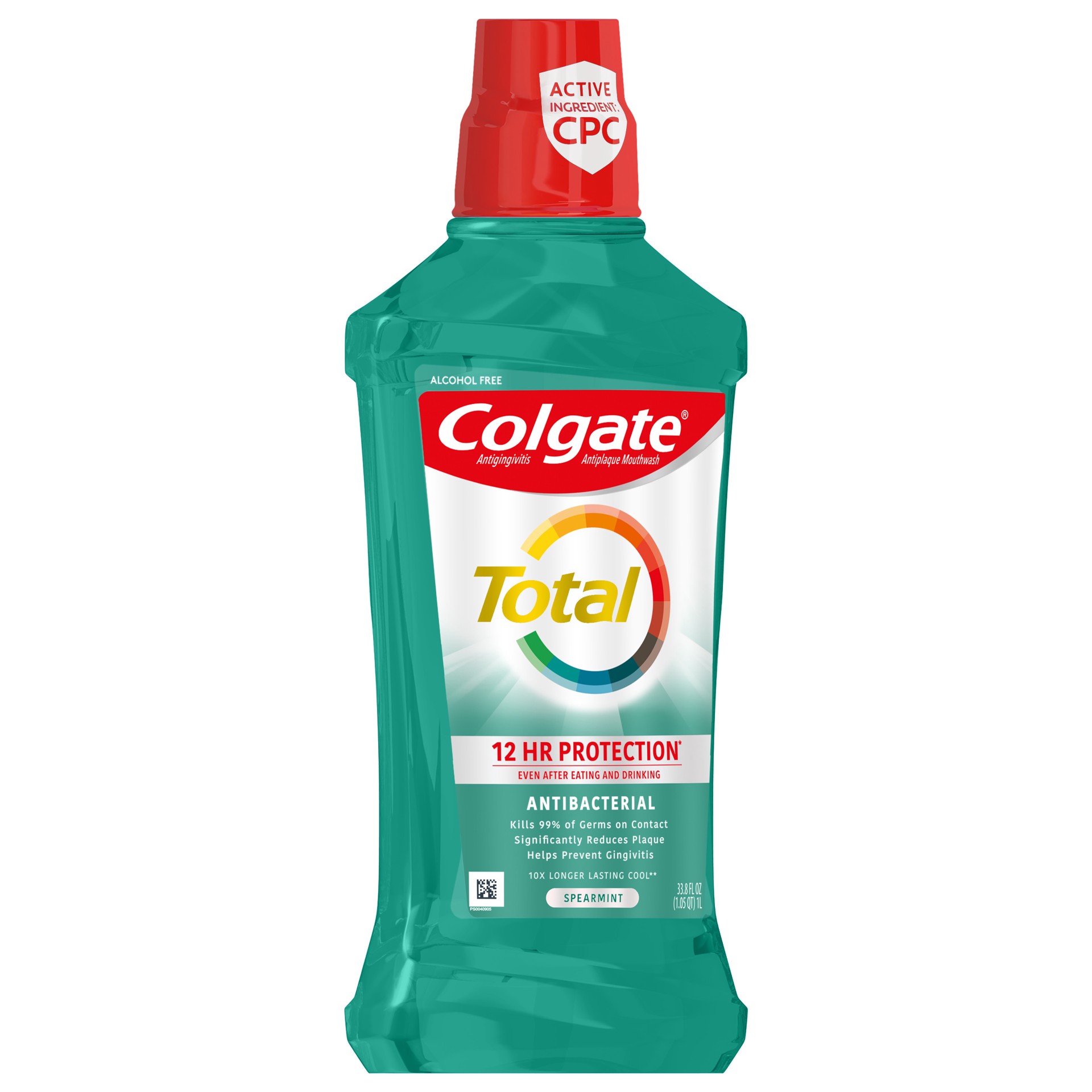 slide 3 of 10, Colgate Total Pro-Shield Mouthwash, Spearmint - 1L, 33.8 fl.oz., 33.8 fl oz