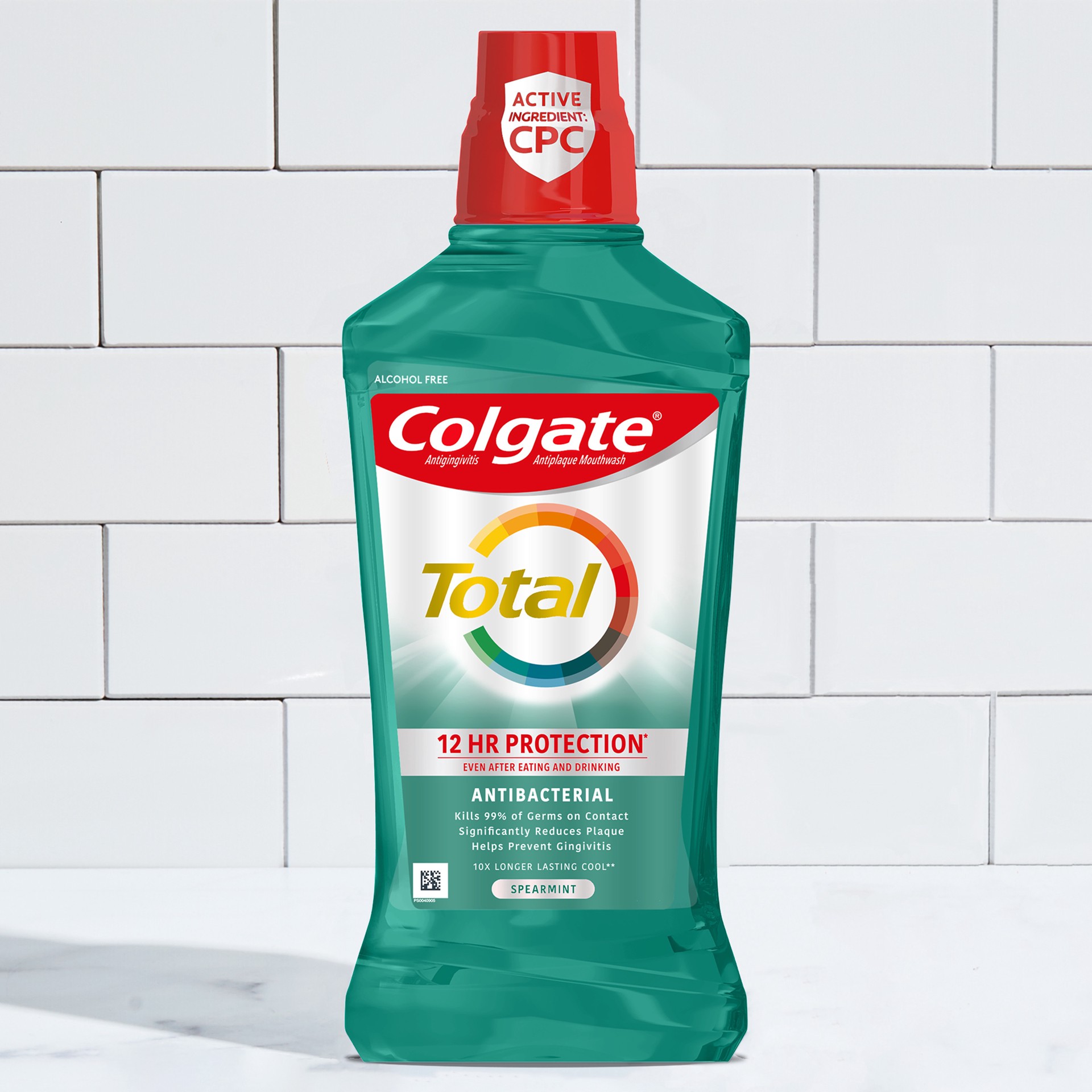 slide 4 of 10, Colgate Total Pro-Shield Mouthwash, Spearmint - 1L, 33.8 fl.oz., 33.8 fl oz