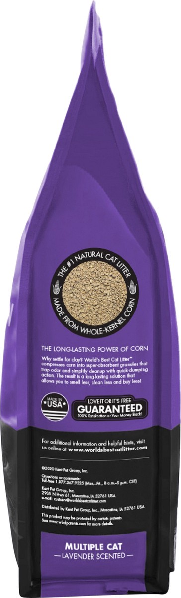 slide 5 of 6, World's Best Cat Litter World''s Best Cat Litter Multiple Cat Lavender Scented 15 LBS, 15 lb