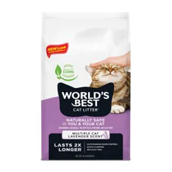 World's Best Cat Litter Multiple Cat Lavender Scented 15 lb