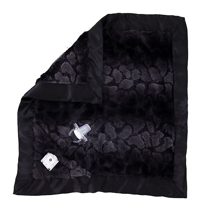slide 2 of 5, Zalamoon Plush Luxie Pocket Blanket with Pocket Holder for Pacifier or Toy - Midnight, 1 ct