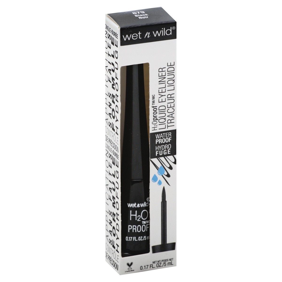 slide 9 of 9, wet n wild Black 879 Waterproof Liquid Eyeliner 0.17 oz, 0.17 oz