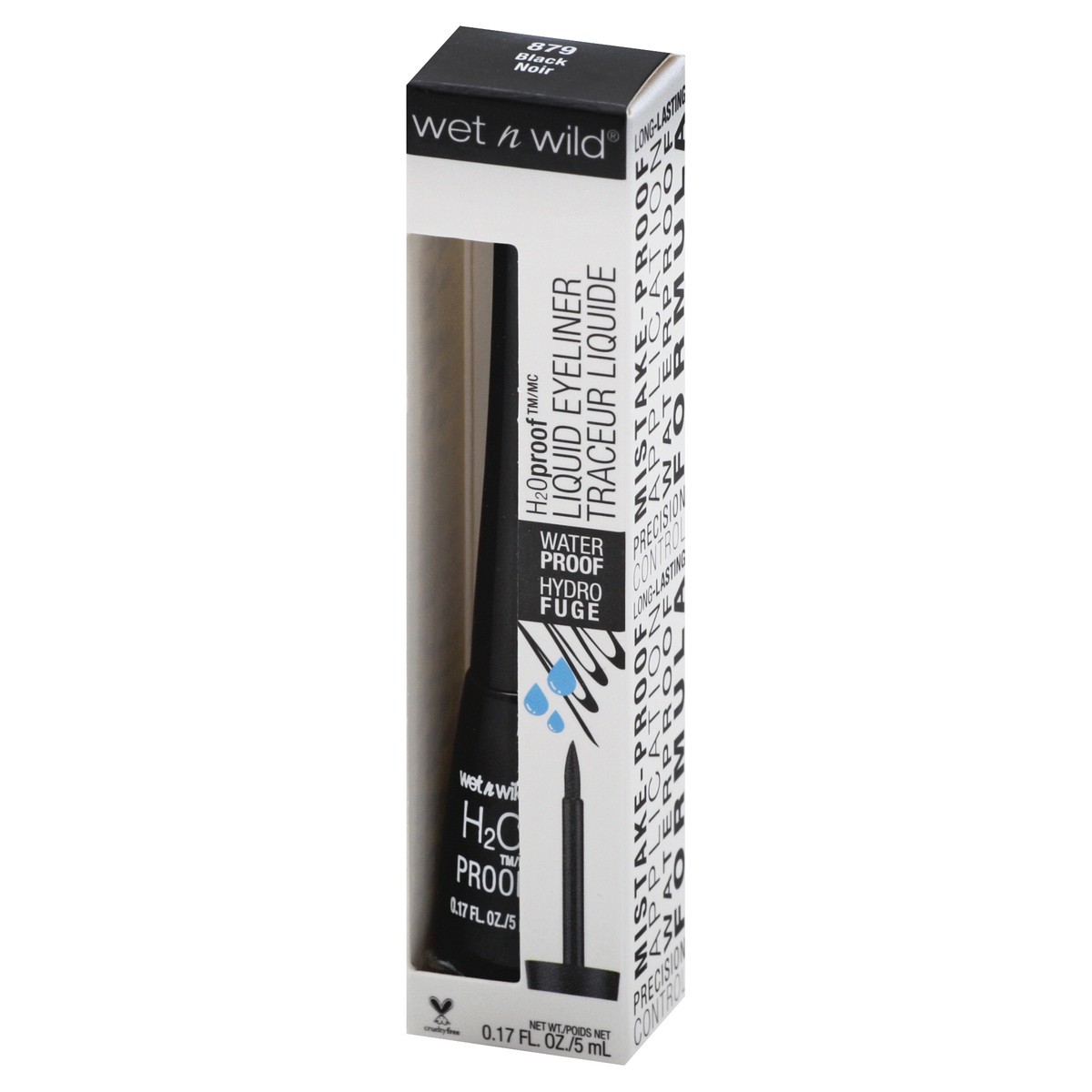 slide 5 of 9, wet n wild Black 879 Waterproof Liquid Eyeliner 0.17 oz, 0.17 oz