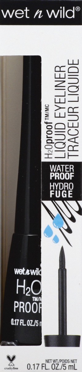 slide 4 of 9, wet n wild Black 879 Waterproof Liquid Eyeliner 0.17 oz, 0.17 oz