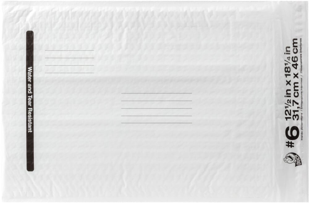 slide 1 of 2, Duck Poly Bubble Mailer, 12.5 in x 18 in