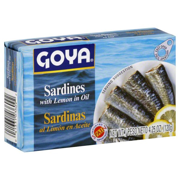 slide 1 of 1, Goya Sardines with Lemon in Oil, 4.25 oz