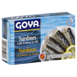 Goya Sardines with Lemon in Oil - 4.25 oz