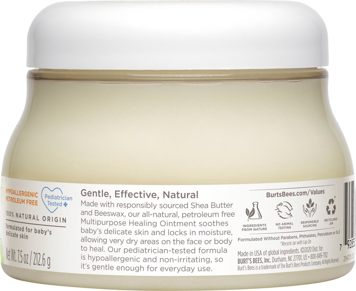 slide 2 of 7, Burt's Bees Baby 100% Natural Origin Multipurpose Healing Ointment, 7.5 oz