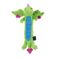 slide 6 of 21, goDog Dragons Skinny Green Large with Chew Guard Blue, L