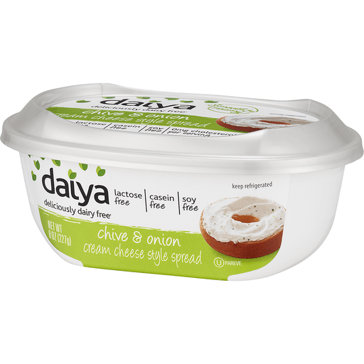 slide 3 of 8, Daiya Dairyfree Chive Onion Cream Cheeze, 8 oz