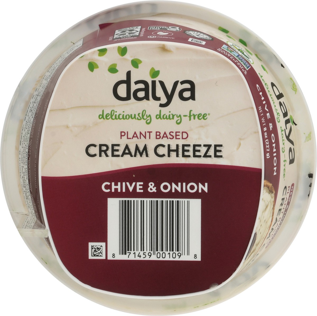 slide 5 of 9, Daiya Dairy Free Chive and Onion Vegan Cream Cheese - 8 oz, 8 oz