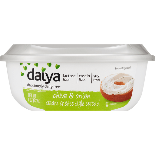 slide 4 of 8, Daiya Dairyfree Chive Onion Cream Cheeze, 8 oz